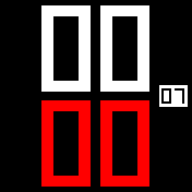 Simple red with date BIG