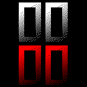 Simple degraded red white