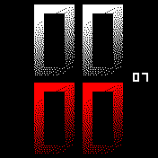 simple degraded red white DATE