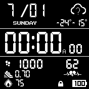 Clean Digital Inverted [12/24h] [DM/MD]