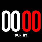 Big Simple White Red 12h