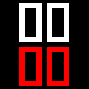 Simple white/red 12h