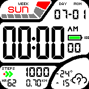 12h LCD Casio Style by AJS (Add seconds)