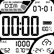 LCD mono Casio style traduction en française
