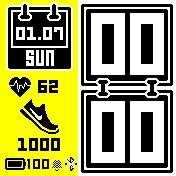 Pebble Yellow BG Black EN