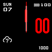 Red_Analog_Sec._&_Digital Time at Fixed Position v3