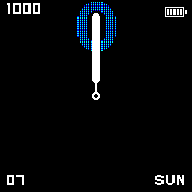 Blue Numbered Analog + Steps