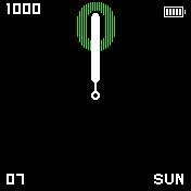 Green Numbered Analog + Steps