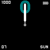 Cyan Numbered Analog + Steps