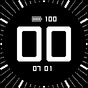 Hours&Minutes in a circle