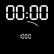 Digital watch with steps