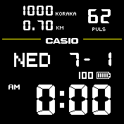 CASIO Dream SRB black 12h