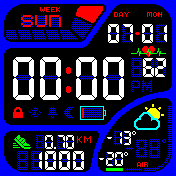 Digital 12h Dark Air Pollution by Albiik