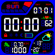 Digital 24h Dark Air Pollution