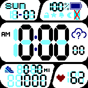 HeartRate(12h AM/PM and Miles)
