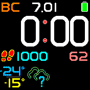 Large Fonts - Daytime in Yellow (no leading zero, multiple ranges)