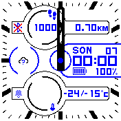 Analog Digital Watch 1.8 Modern Invert DE