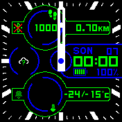 Analog Digital Watch 1.9 Modern Color DE