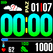 Kocaman Renkli Saatli Adımsayar Barlı Gün İsimli Turkce