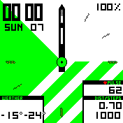 Analog White/Green cz flag