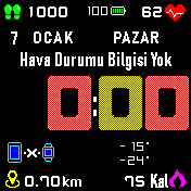 Büyük Saatli Yazılı Hava Durumlu Siyah Turkce v2