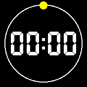 Simple B/W with yellow seconds