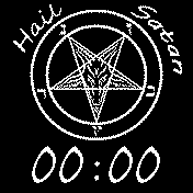 Hail Satan Pentagram 24H