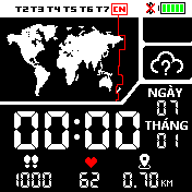 casio word time 24H VN black