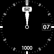 B&W Analog+HR+Steps+Date