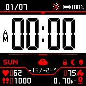 Reversed Red Digital 1