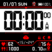 Reverse Red Digital Thick