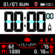 Reverse Red Digital Thick with Shadow