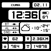 Çoklu renk seçenekli türkçe dijital