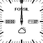 fossil klasik beyaz Türkçe