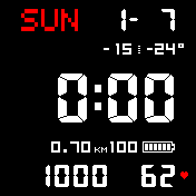 Digital Dream V3.2 BLACK, 12h, 24h, mm-dd, dd.mm