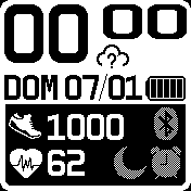 Básico blanco/negro (Pasos/pulso-Pasos/distancia)