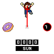 Funny Jumping Man Doughnut