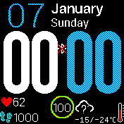 MIX 1.2 WEATHER + STEPS + STATUS