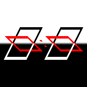 Perspective combined, black and white