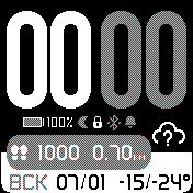 Stratos Monochrome Rus/Eng(12/24H)