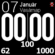 NEW All White 24h HU (Bt, Alarm) big counters