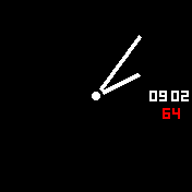 analog pulse no seconds