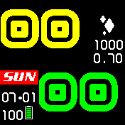 BIG Simple Weather Yellow-Green, 24h