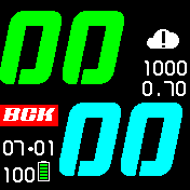 BIG Simple Weather Green-Cyan, 24h RUS