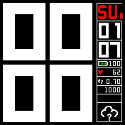 24hr big number date color bt icon