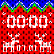 Christmas Sweater mod red, blue DD.MM, MM.DD