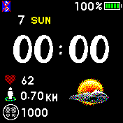 おちゃめな天気ウォッチ(曜日英語)