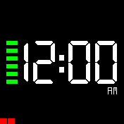 Actual 12 Hour - Simple Digital With Battery and Step Meters