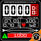 Contador de la luz (NEGRO)