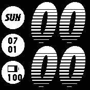 Nike black and white